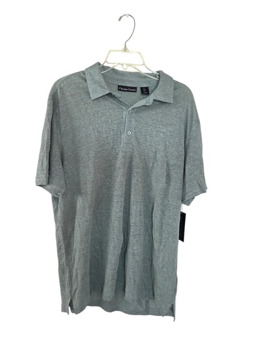 Christian Lacroix Other - Christian Lacroix Mens Size Large Green 100% Linen Knit Polo Shirt NEW